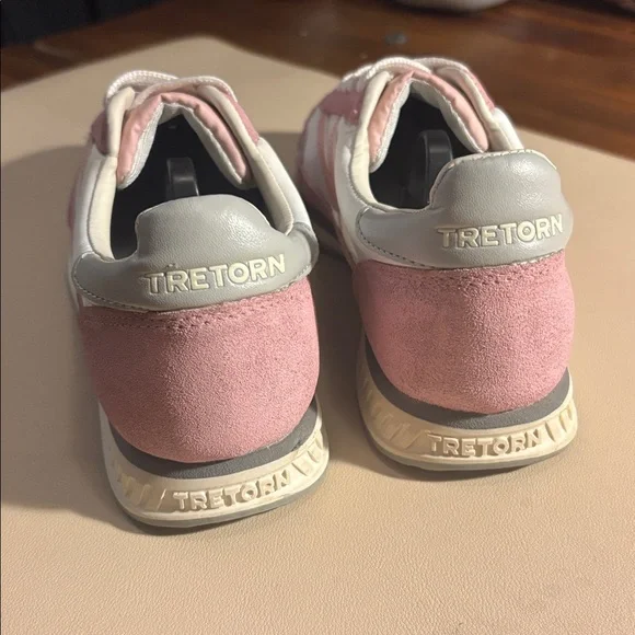 Tretorn “Custom”Pink Suede & White Leather Women's Sneakers - Picture 4 of 10